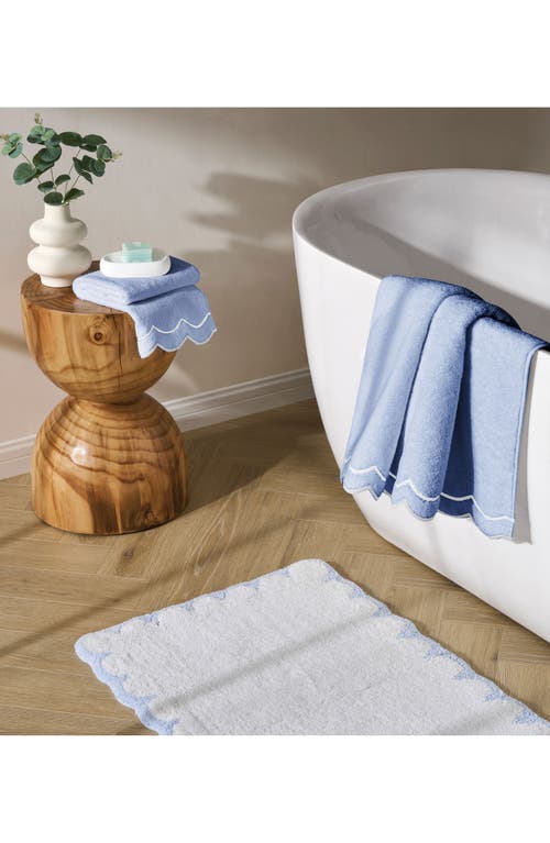 Peri Home Scallop 4-piece Towel Set In Blue