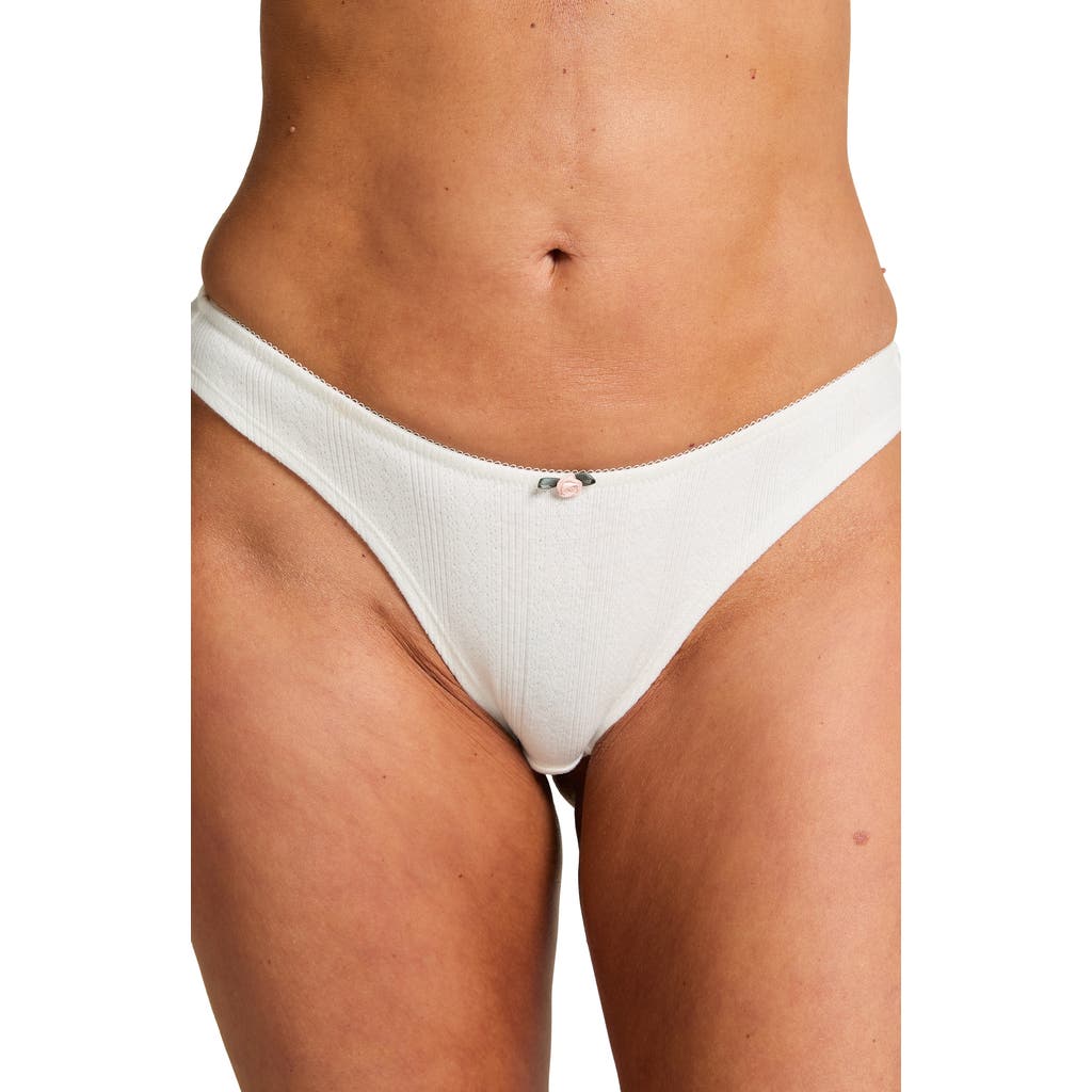 Hunkemoller Hunkemöller Pointelle Brazilian In Animal Print