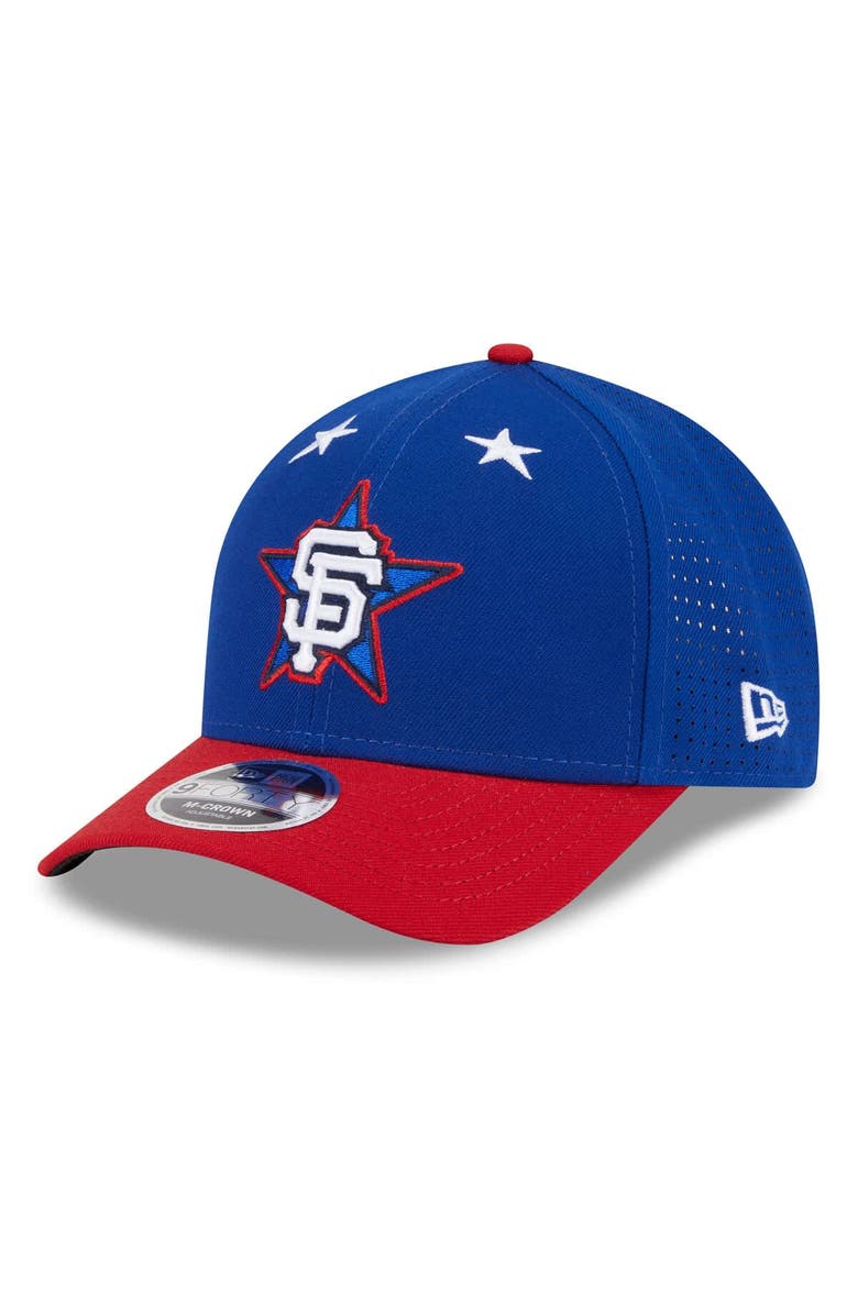 New Era Men's New Era Blue/Red San Francisco Giants 2025 MLB All-Star Game Workout 9FORTY M-Crown Adjustable Hat, Alternate, color, Blue