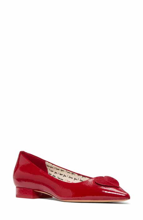 lover crinkle patent leather low pump