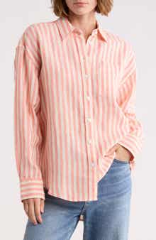 Faherty Laguna Stripe Linen Button-Up Shirt