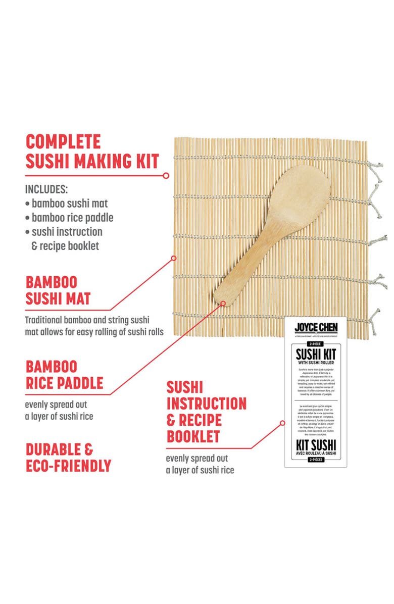 JOYCE CHEN Sushi Bundle, 6 Piece, Alternate, color, Bamboo
