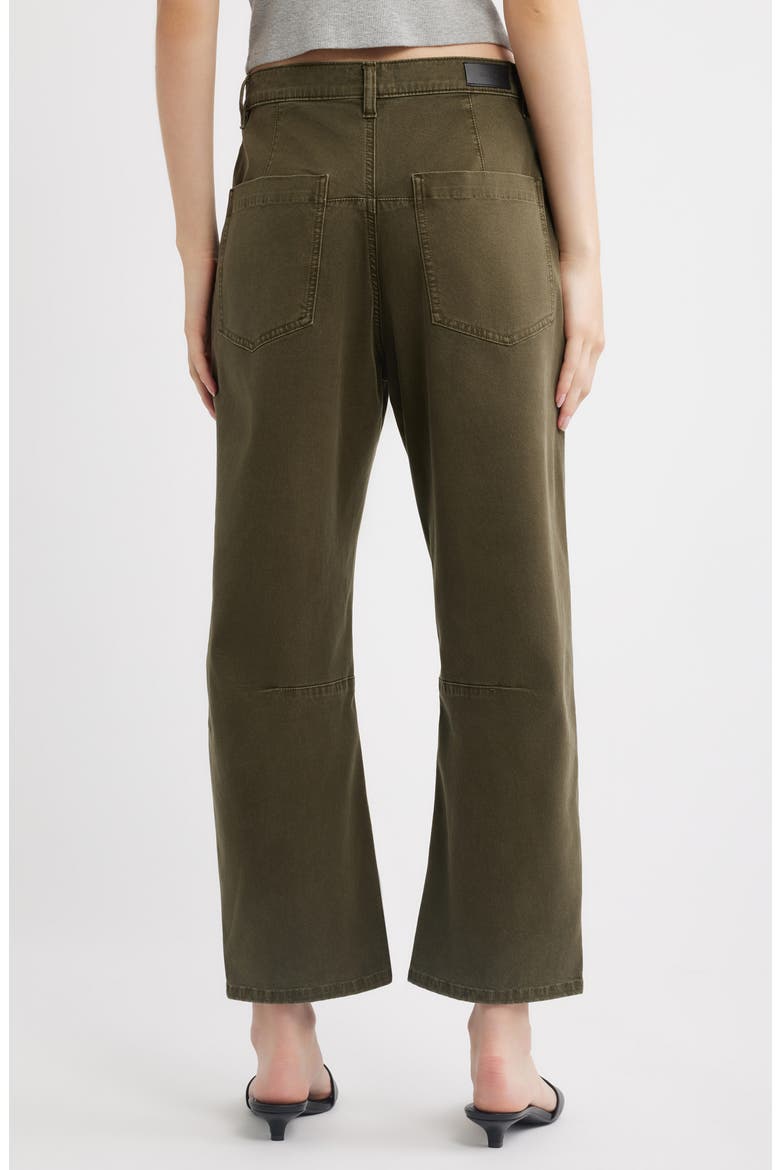 Bilie Easy Barrel High Rise Twill Pants, Alternate, color, PINE