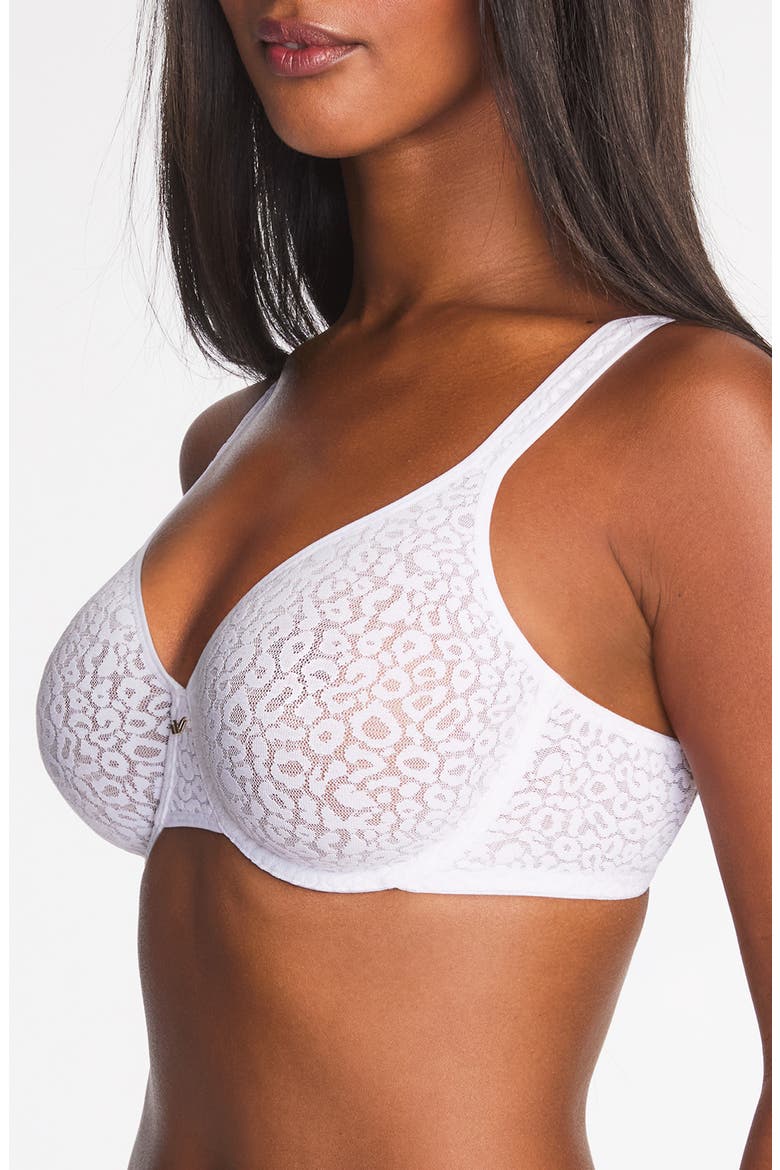 High Bar Underwire Bra, Alternate, color, WHITE