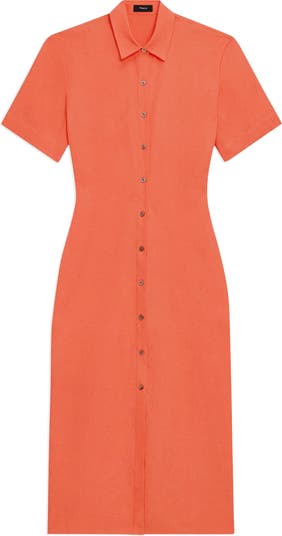 Galena Linen Maxi Shirtdress