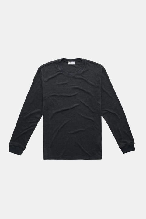 Heavyweight Viscose Interlock Long Sleeve Crewneck