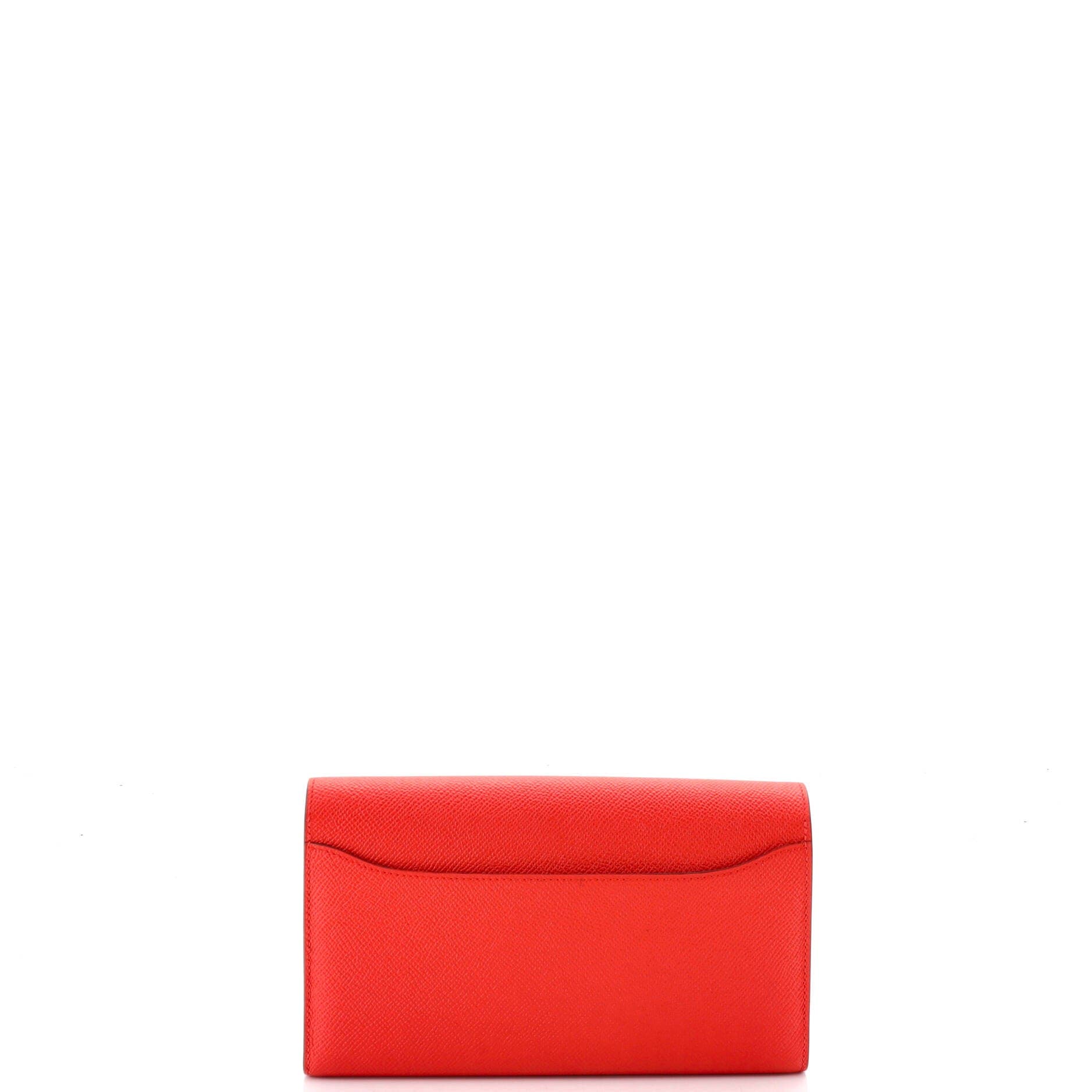 Pre-Owned Hermes Constance Wallet Epsom Long, Alternate, color, Capucine