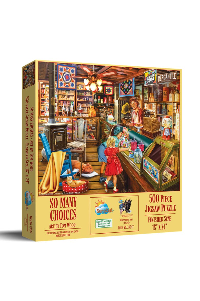 So Many Choices 500 piece Jigsaw Puzzle for Adults, Main, color, Multicolor