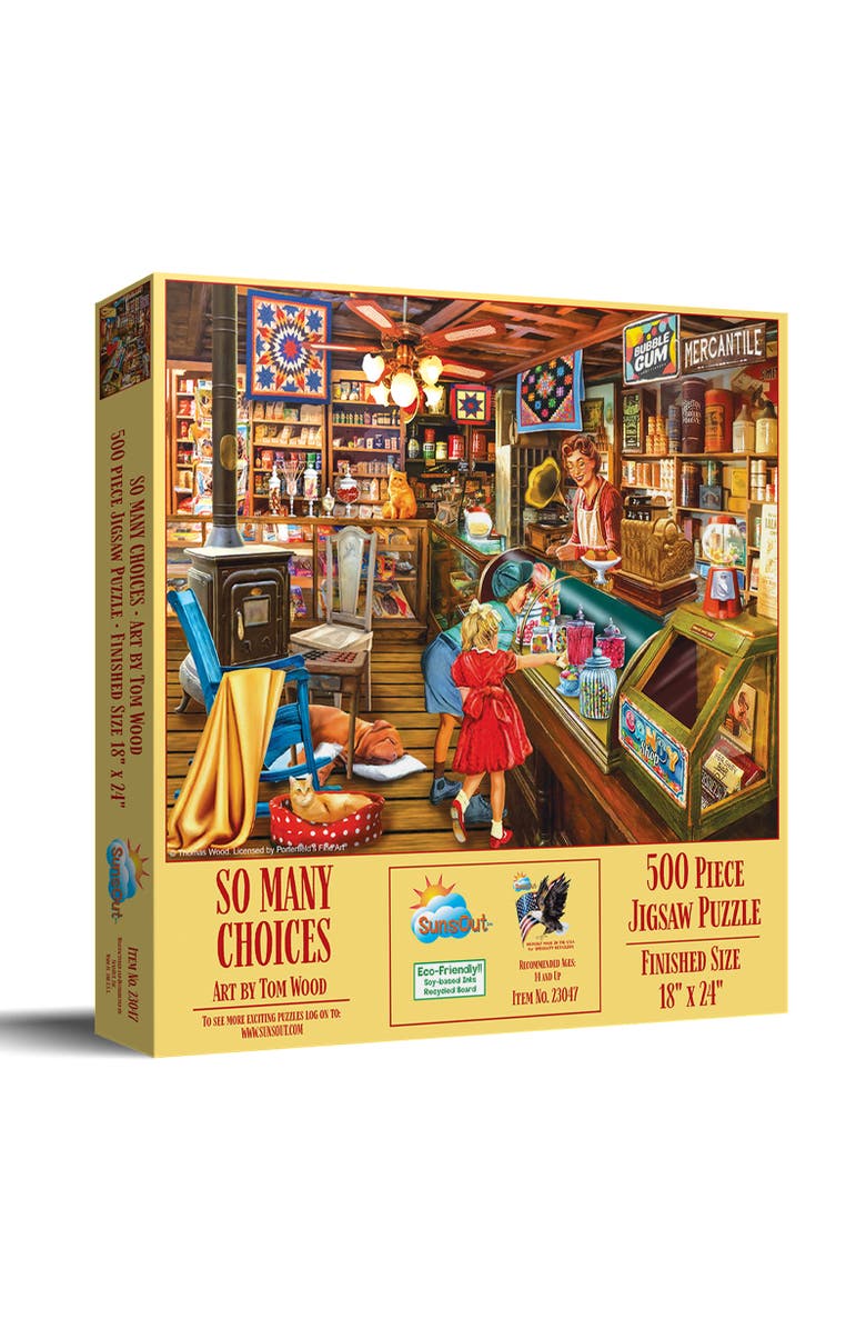 Sunsout So Many Choices 500 piece Jigsaw Puzzle for Adults, Main, color, Multicolor