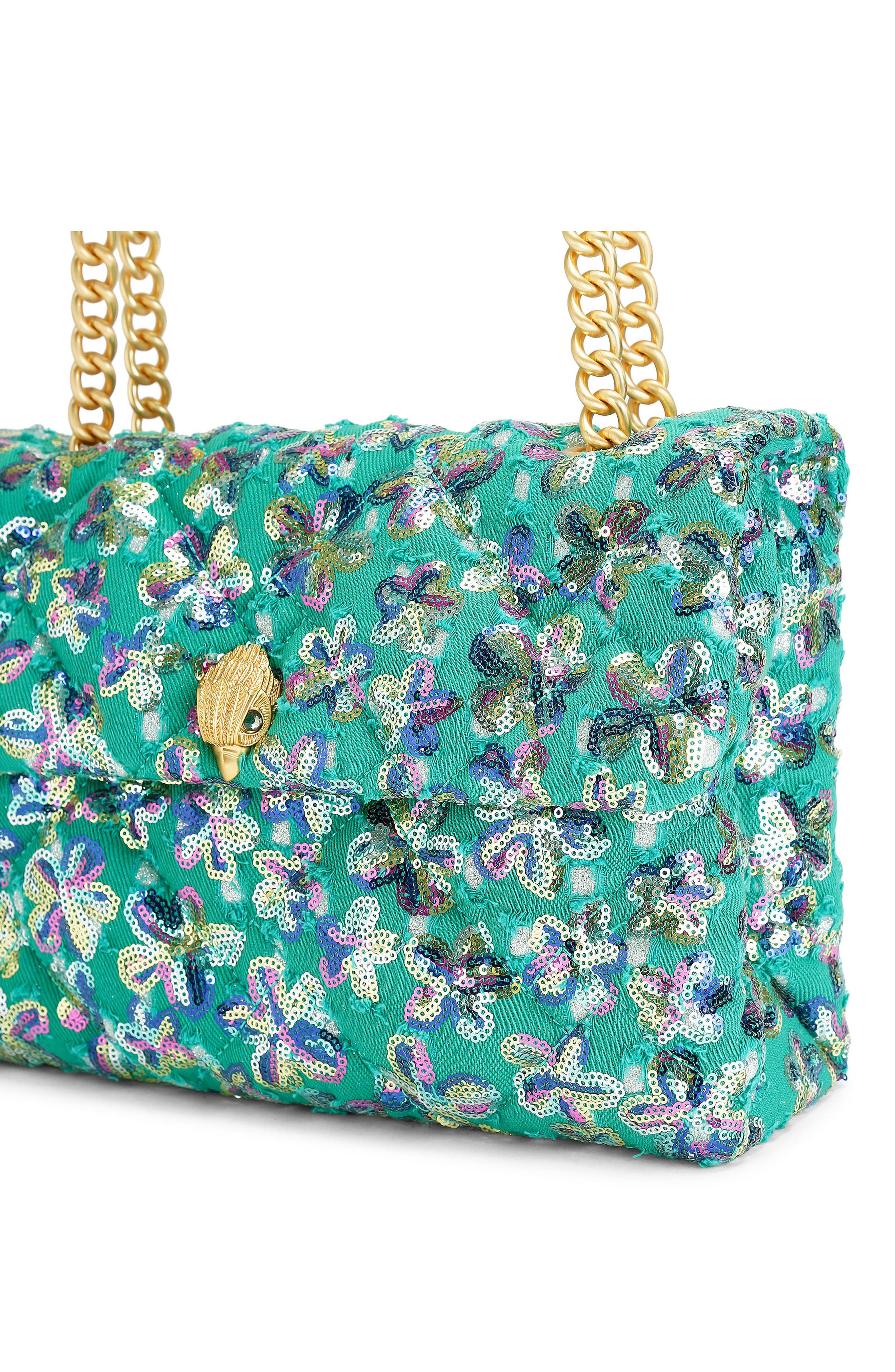 Kurt Geiger London Large Kensingston Sequin Soft Quilted Convertible Shoulder Bag, Alternate, color, 