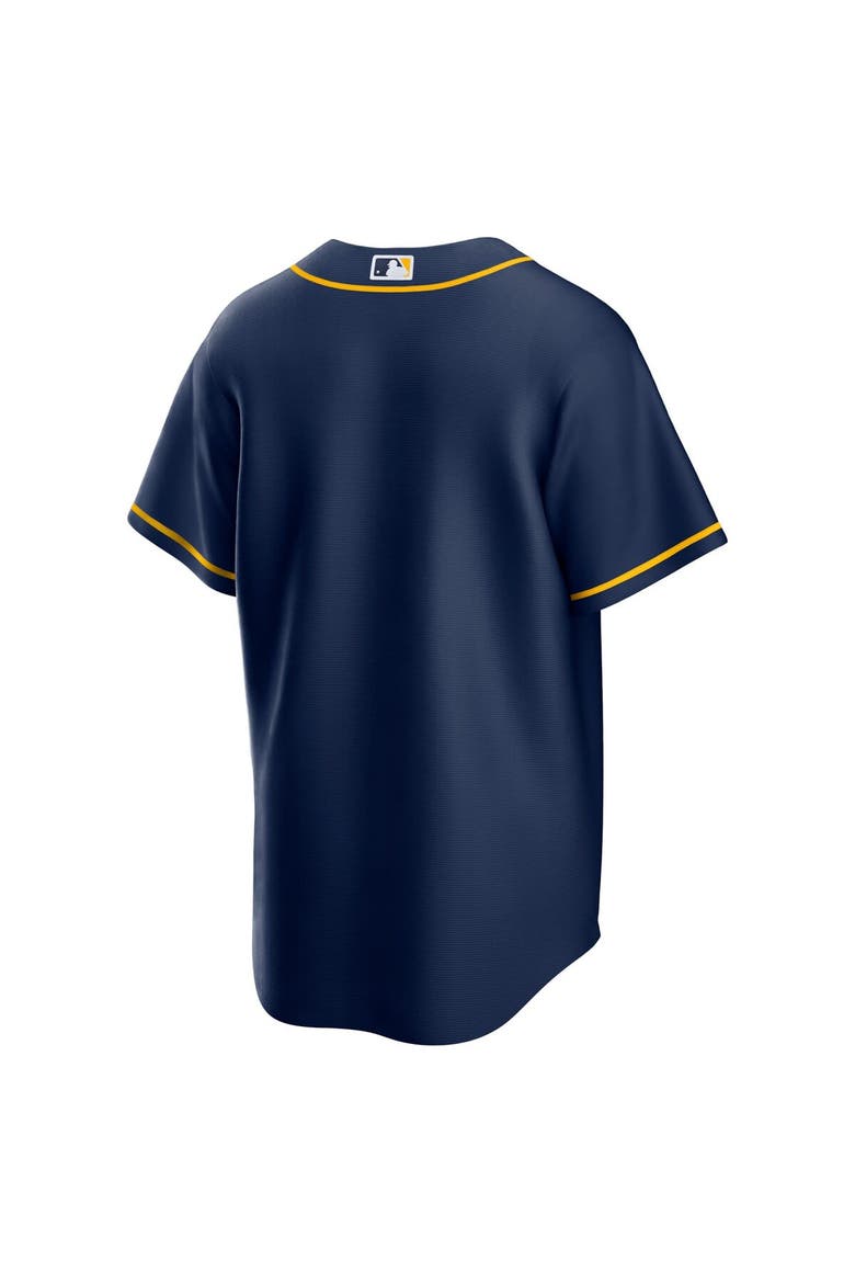 Men's Nike Navy Milwaukee Brewers Alternate Replica Team Jersey, Alternate, color, Navy