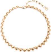 Open Edit Puffy Heart Collar Necklace