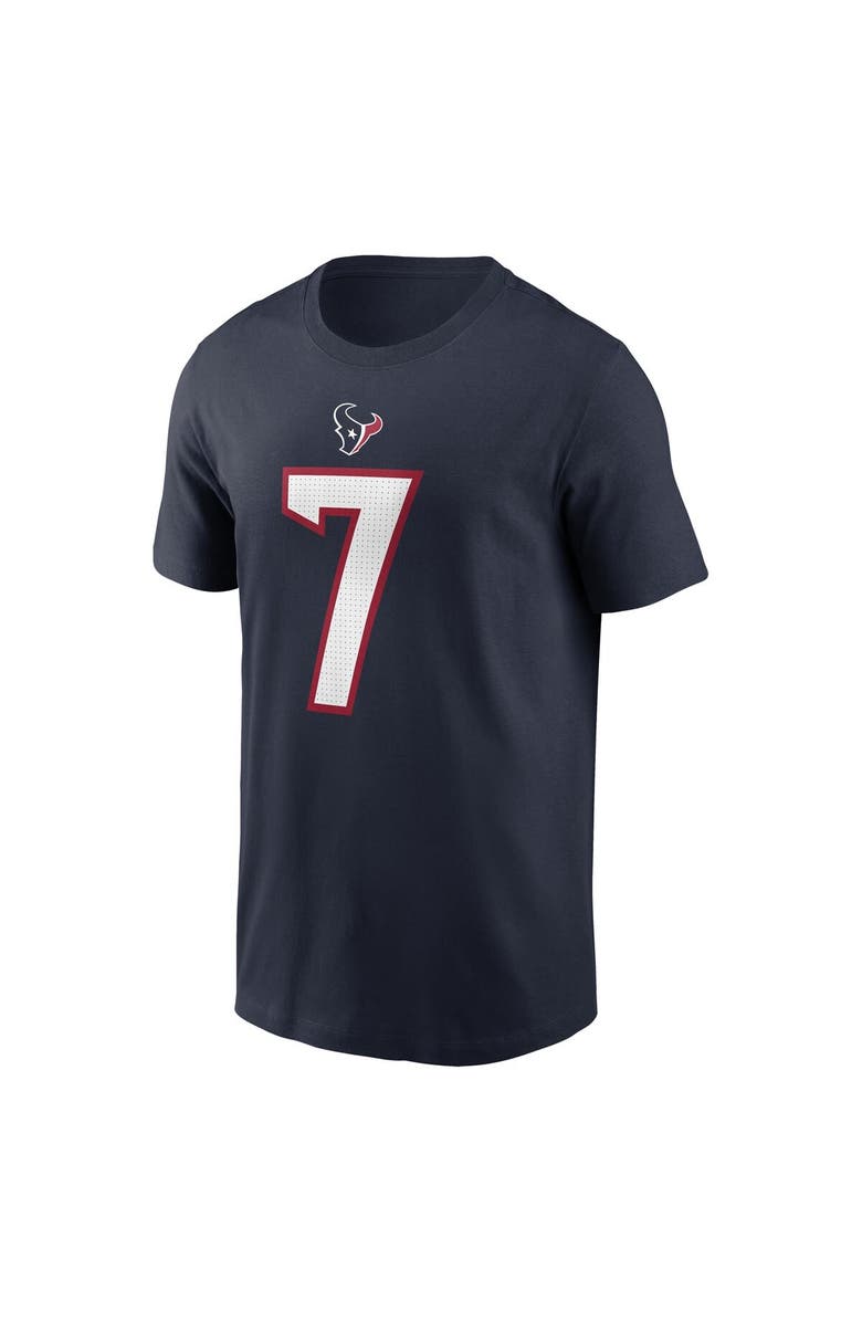 Nike Men's Nike C.J. Stroud Navy Houston Texans 2023 NFL Draft First Round Pick Player Name & Number T-Shirt, Alternate, color, Navy