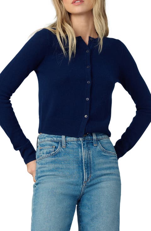 The Dani Crop Cashmere Cardigan