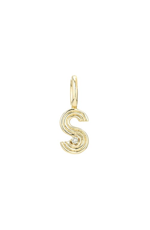 ADINA REYTER ADINA REYTER GROOVY DIAMOND MINI INITIAL CHARM