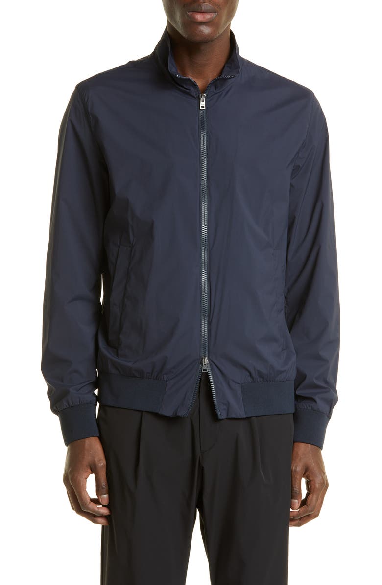 Herno Water Repellent Stretch Nylon Jacket, Main, color, 