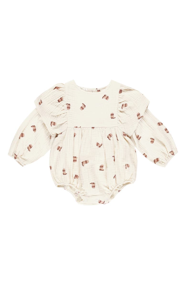 Rylee + Cru Kalea Cowboy Boots Long Sleeve Bodysuit, Main, color, Boots