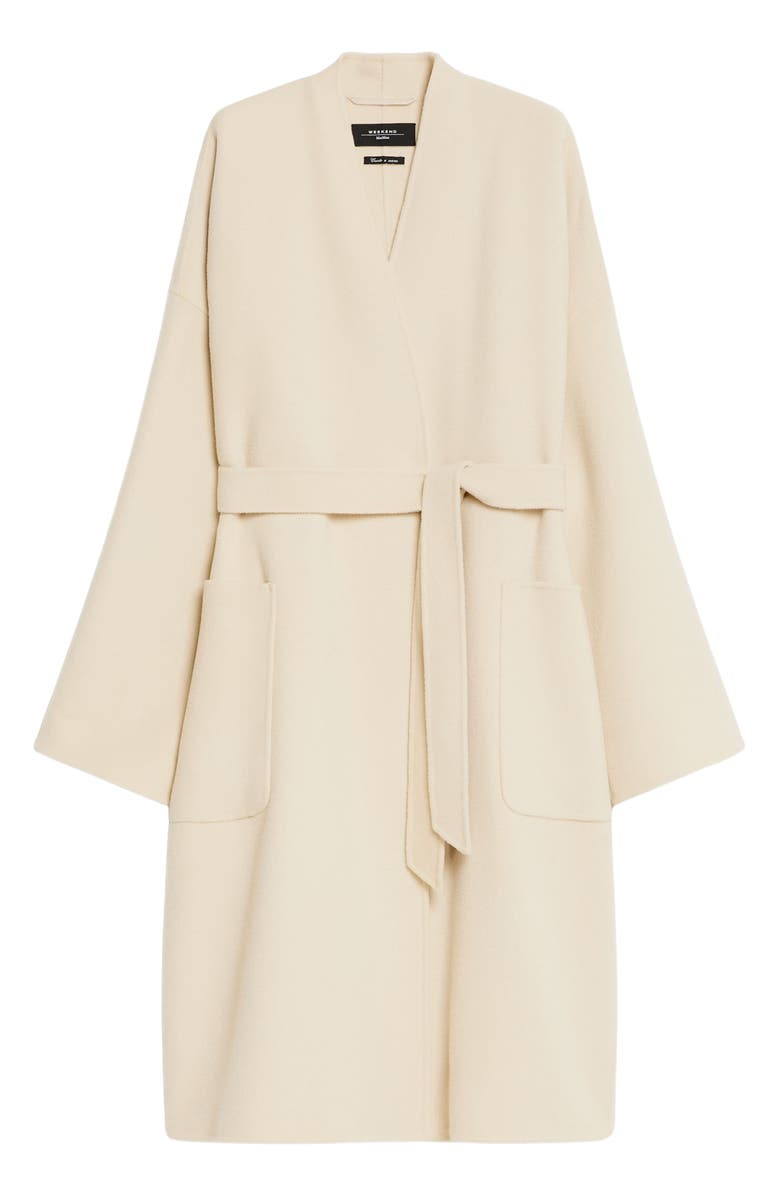 Max Mara Eris Virgin Wool Wrap Coat, Alternate, color, 