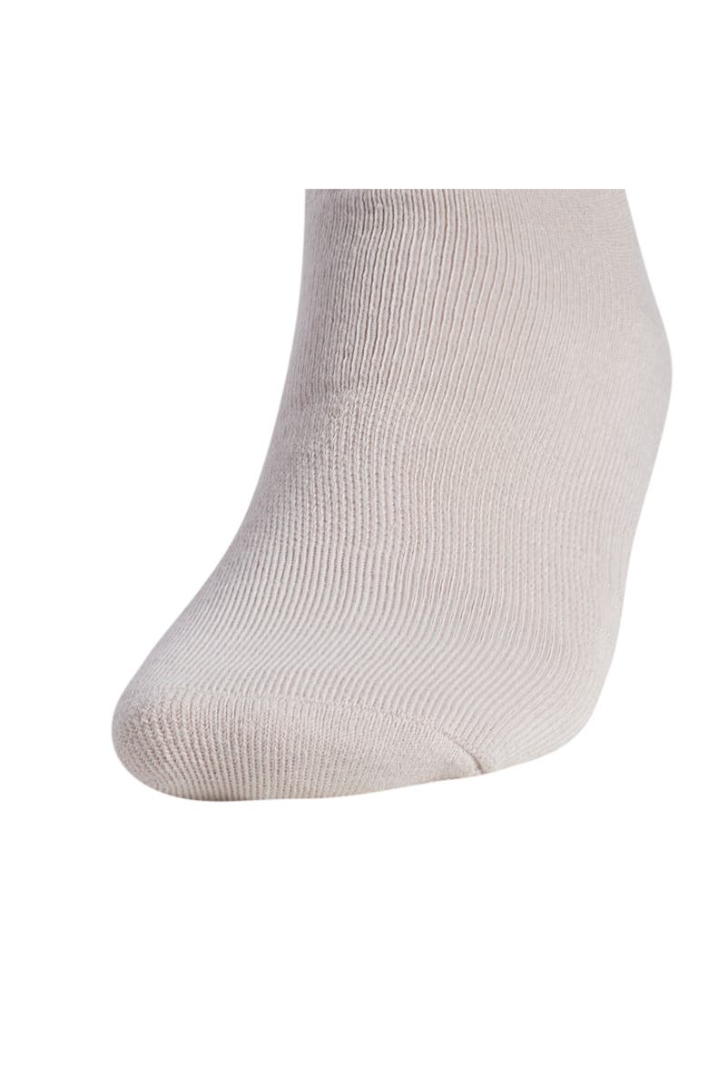 adidas Assorted 6-Pack Trefoil Performance Quarter Crew Socks, Alternate, color, Medium Beige