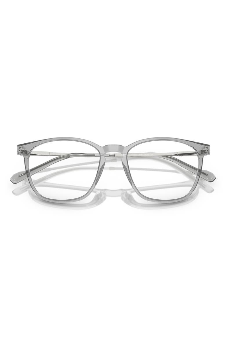 VOGUE 51mm Pillow Optical Glasses, Alternate, color, Transparent Grey