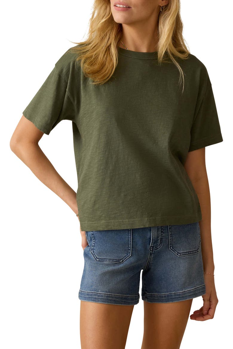 Stretch Terry Patch Pocket Shorts, Main, color, RIVERTON