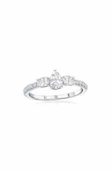 Pear & Oval Cubic Zirconia Ring