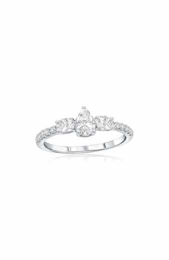 Pear & Oval Cubic Zirconia Ring