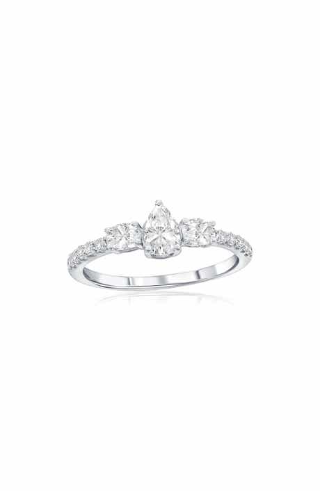 Pear & Oval Cubic Zirconia Ring