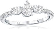 SIMONA Pear & Oval Cubic Zirconia Ring
