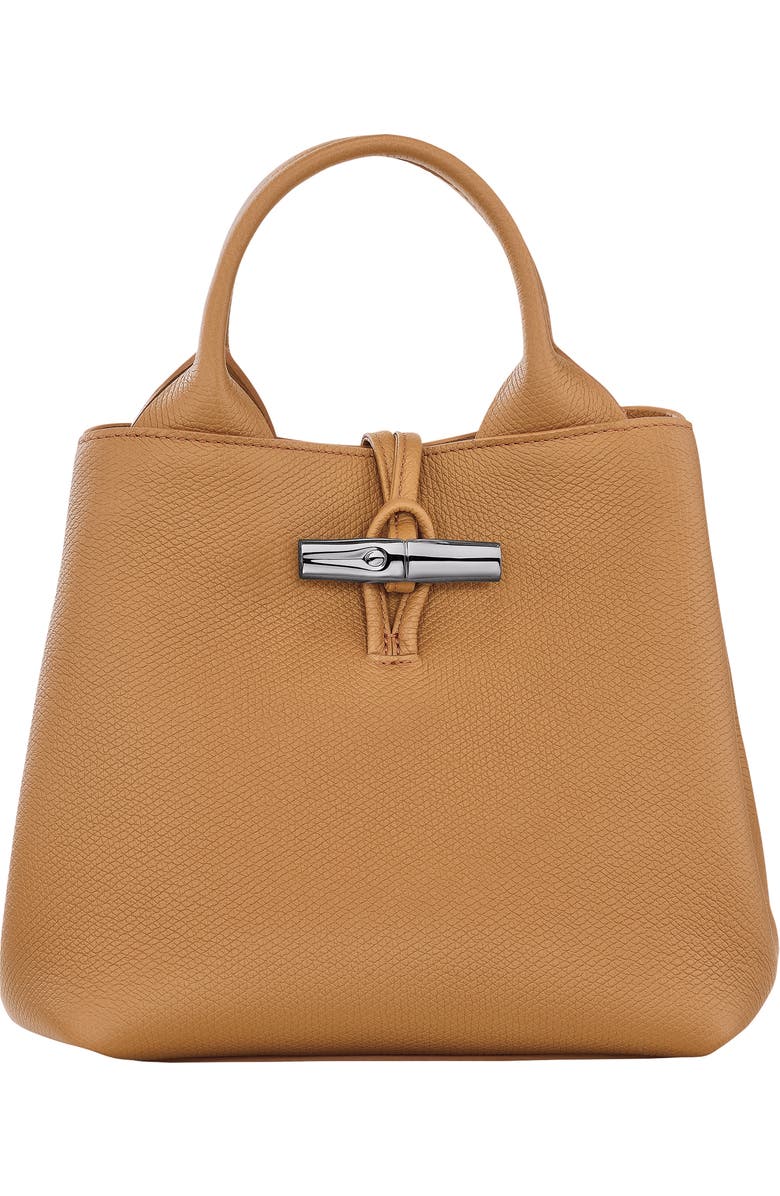 Longchamp Small Le Roseau Leather Tote, Main, color,