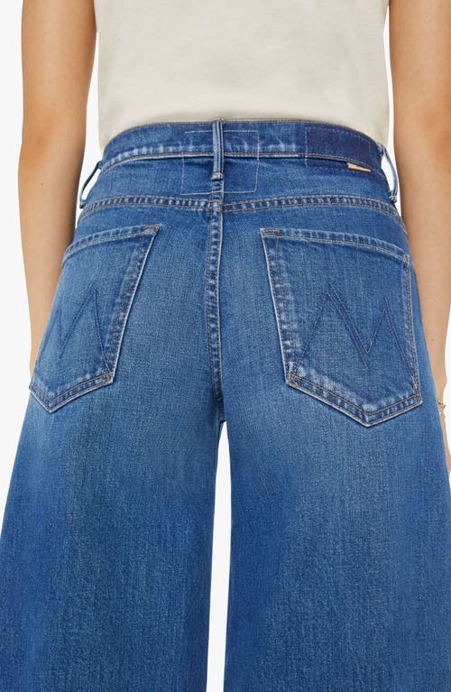 Mother The Roller Fray Frayed Mid-rise Wide-leg Jeans In Punch Buggy