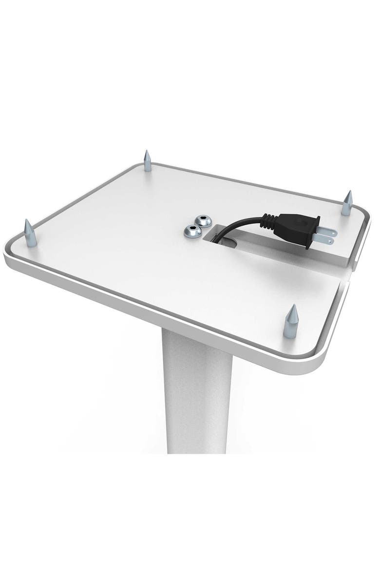 Kanto SP32PL 32 Inch Bookshelf Speaker Stands with Rotating Top Plates and Cable Management, Alternate, color, White