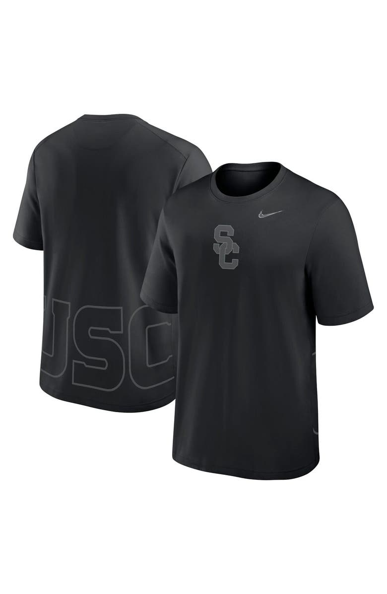 Nike Men's Nike Black USC Trojans Primary Statement Two-Hit Performance T-Shirt, Main, color,