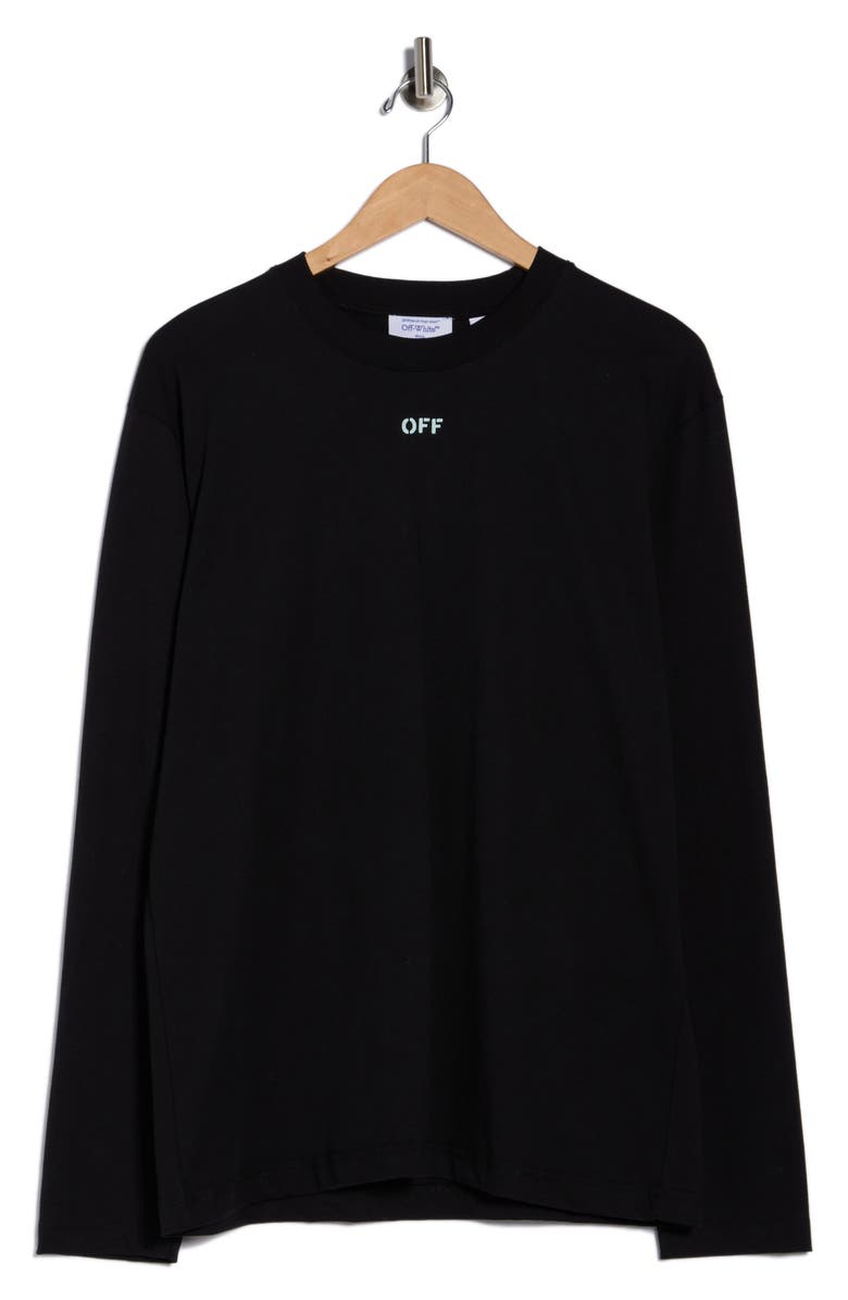 Off-White Vibe Arrow Skate Long Sleeve T-Shirt, Main, color, Black-Aqua Glass