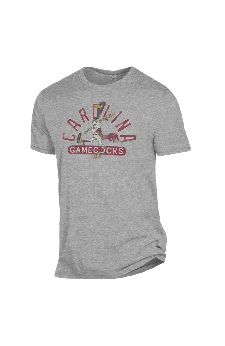 A AND A GLOBAL Men's Heather Gray South Carolina Gamecocks Vault Baseball T-Shirt, Alternate, color, 