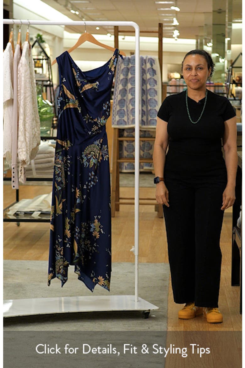 Portia One-Shoulder Silk Maxi Dress video