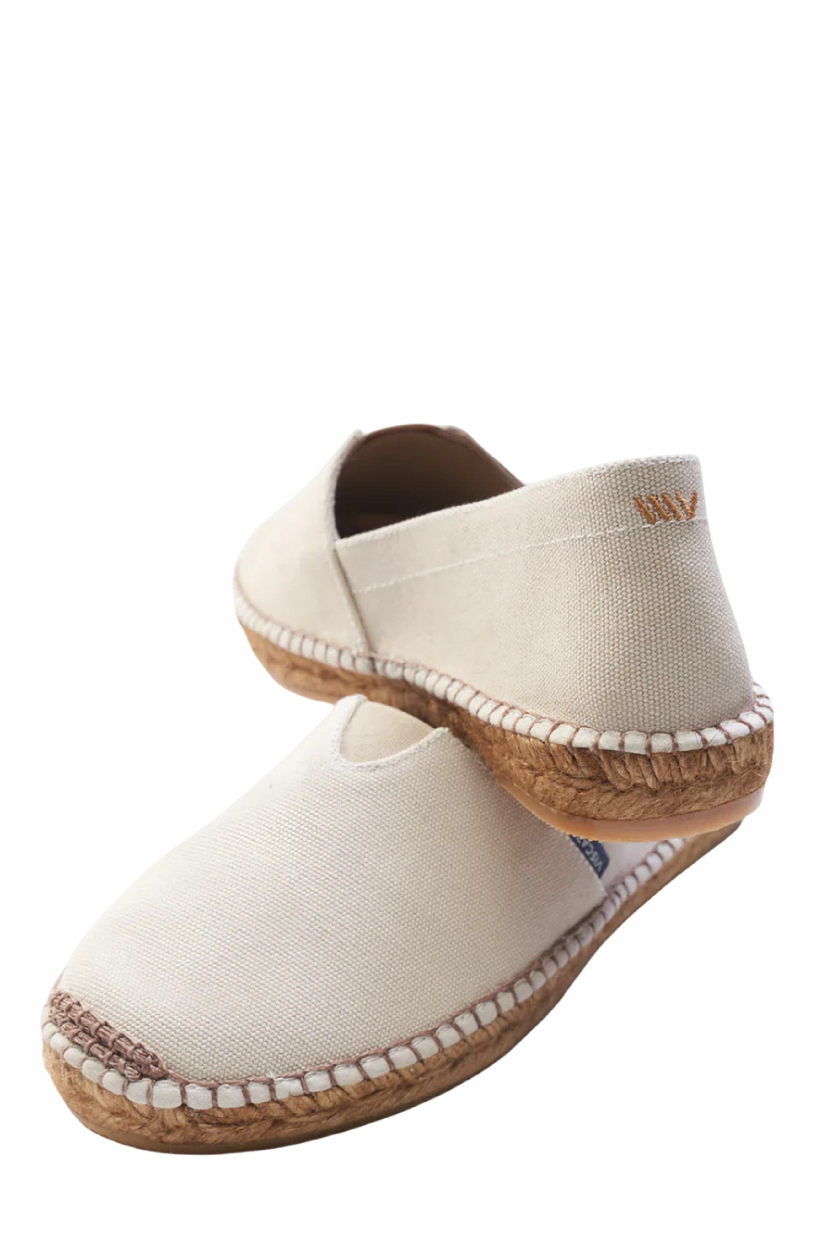 Barceloneta Canvas Espadrille Flats, Alternate, color, Beige