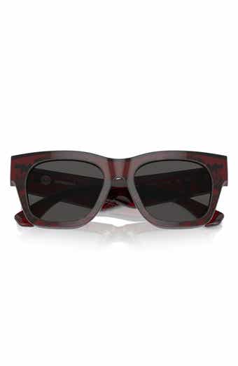 Burberry Elevated Check 52mm Square Sunglasses