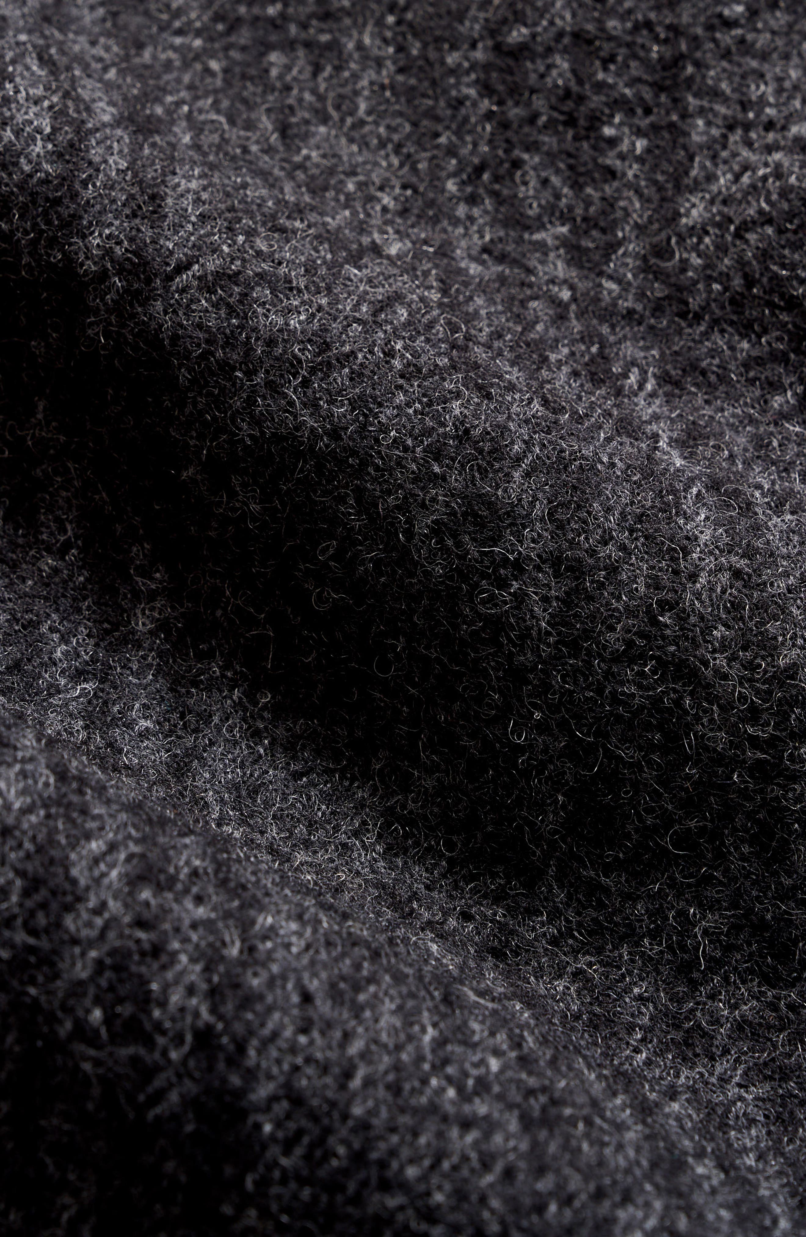 Subtle Plaid Boiled Wool Coat - image 2