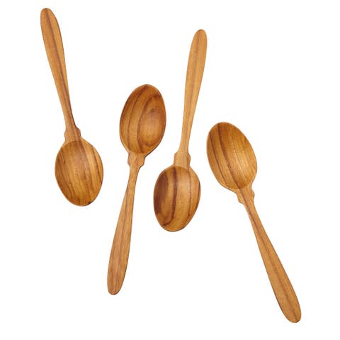 Teak Coffee Spoons - Set of 4