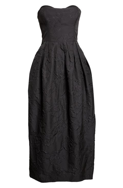 Katerina Strapless Cloque Dress
