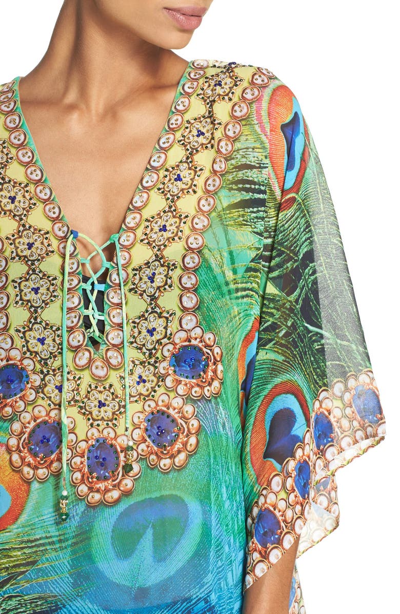 Asa Kaftans Kashmir Short Kaftan, Alternate, color, 