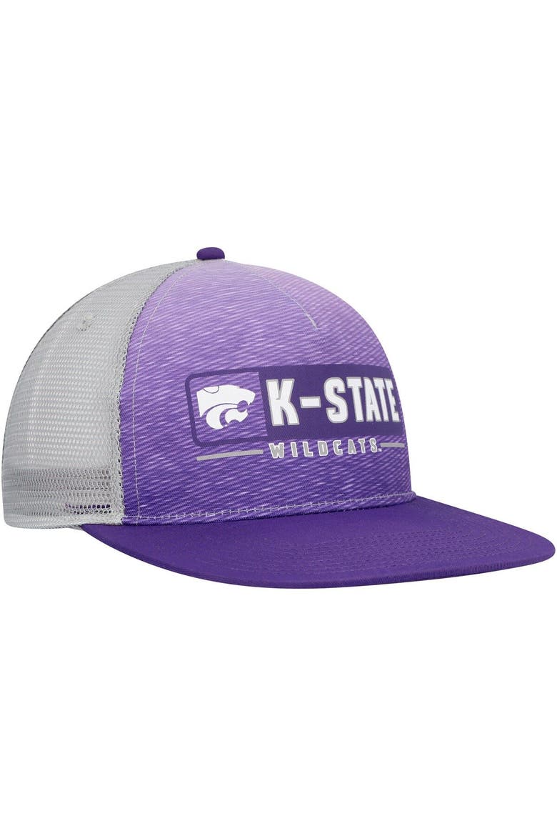 Men's Colosseum  Purple/Gray Kansas State Wildcats Snapback Hat, Alternate, color, Purple