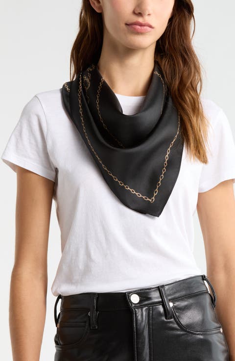 All Chains Silk Square Scarf