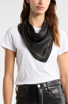 AllSaints All Chains Silk Square Scarf