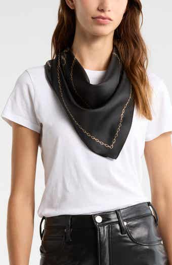 AllSaints All Chains Silk Square Scarf