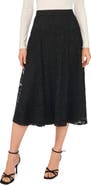 Halogen® Lace Godet Midi Skirt