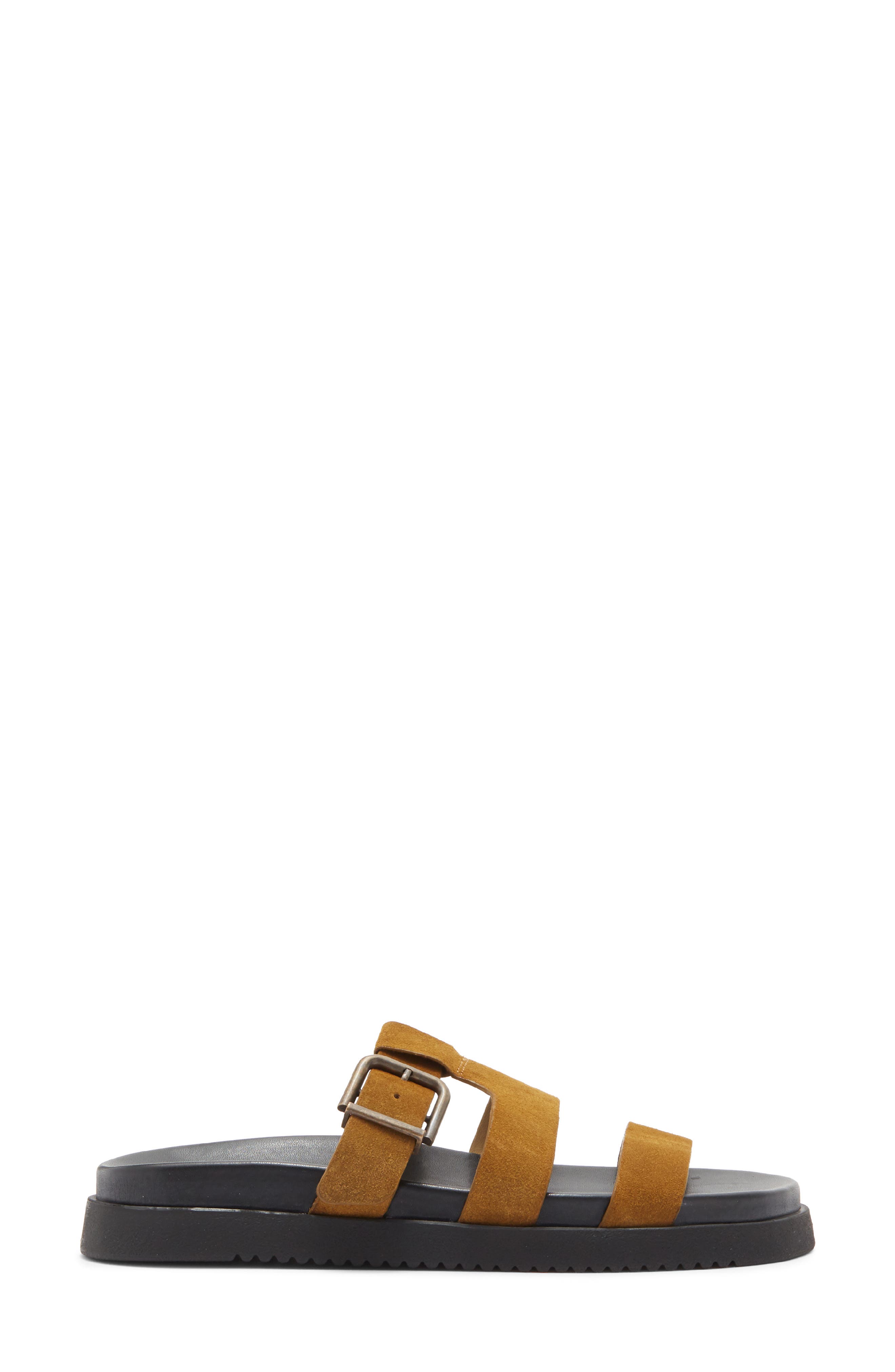 Maze Slide Sandal, Alternate, color, OLIVE SUEDE