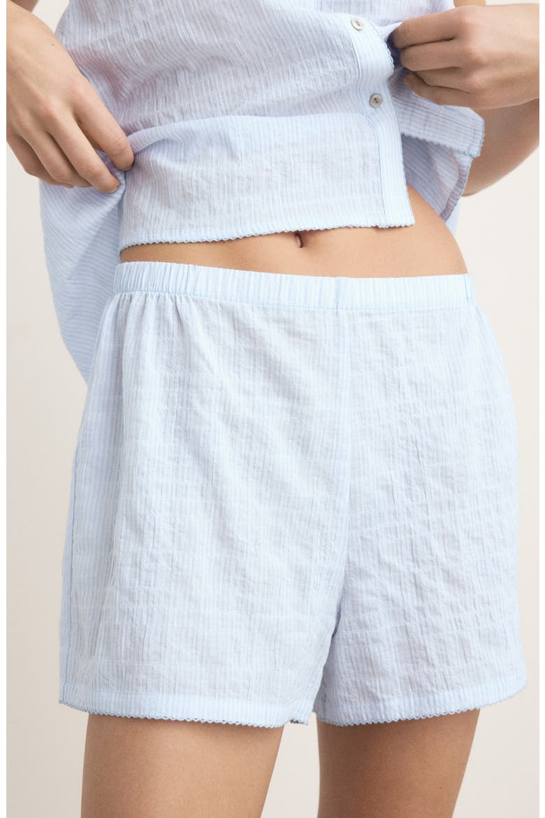 Short Pajamas, Alternate, color, BLUE