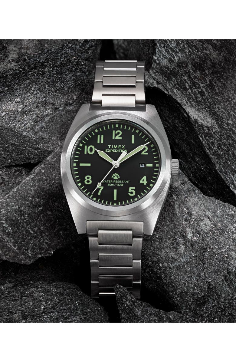 Timex<sup>®</sup> Expedition<sup>®</sup> Capstone Bracelet Watch, 39mm, Alternate, color, Black
